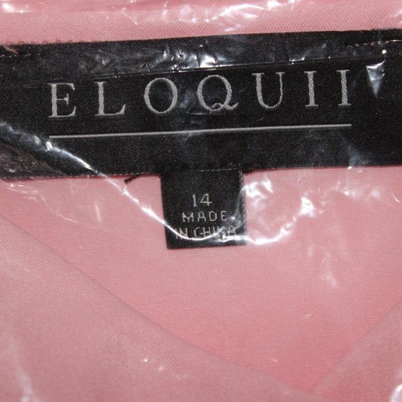 🌟HP🌟NWT Eloquii Pink Layered Ruffled Top Sz 16 - Picture 11 of 12